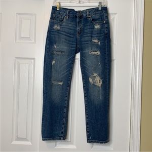 A3 - 187 JBD High Rise Distressed cropped ankle Jeans Sz 27